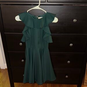 Altar'd State Green Ruffle Mini Dress